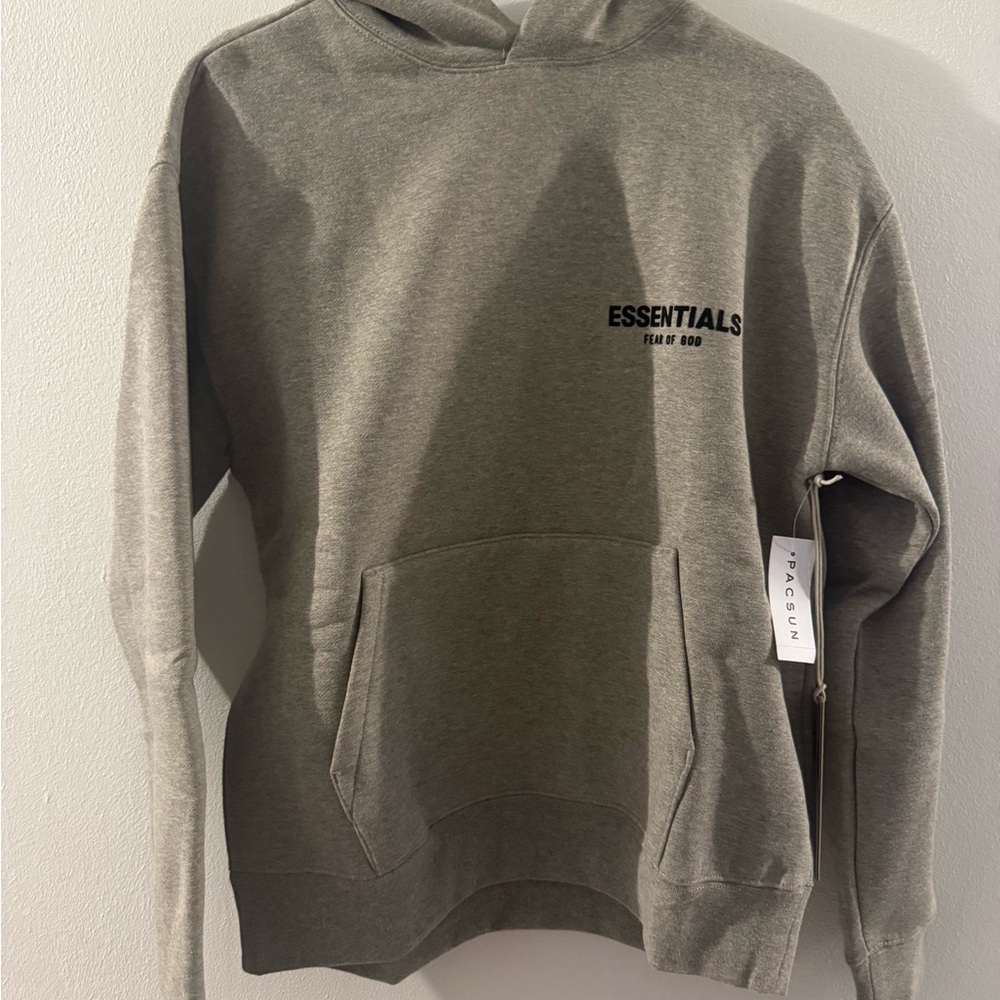 Essentials Gray Hooded Sweatshirt